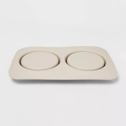 Non-Slip Dual-Bowl Pet Feeding Station