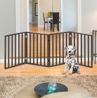 4-Panel Freestanding Foldable Indoor Pet Fence